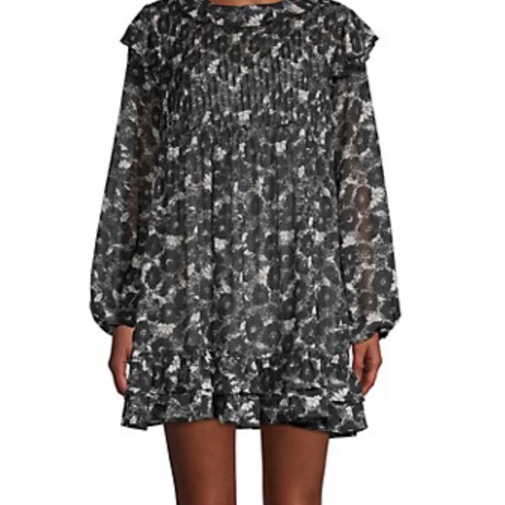 🎉HP🎊Free People Floral Ruffle Mini Dress NWT - Picture 3 of 8
